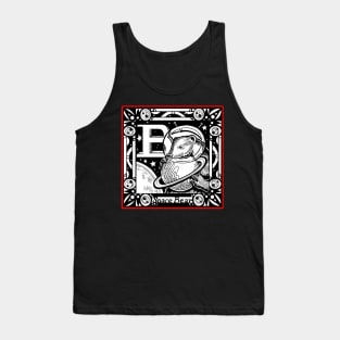 B is For Bear - Red Outlined Design Tank Top